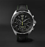 Tag Heuer Formula 1 Aston Martin Black Dial Black Leather Strap Watch for Men - CAZ101P.FC8245