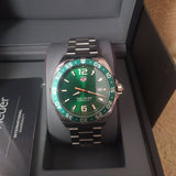 Tag Heuer Formula 1 Limited Edition Green Dial Silver Steel Strap Watch for Men - WAZ1017.BA0842