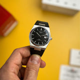 Tissot PRX Powermatic 80 Black Dial Black Leather Strap Watch for Men - T137.407.16.051.00