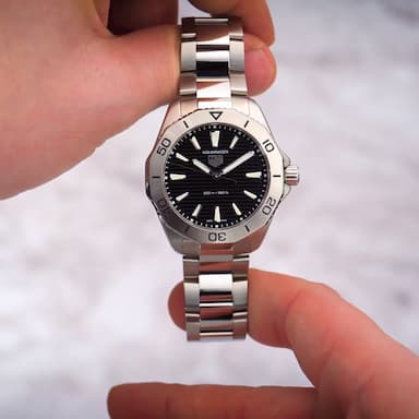 Tag Heuer Aquaracer Professional 200 Quartz Black Dial Silver Steel Strap Watch for Men - WBP1110.BA0627