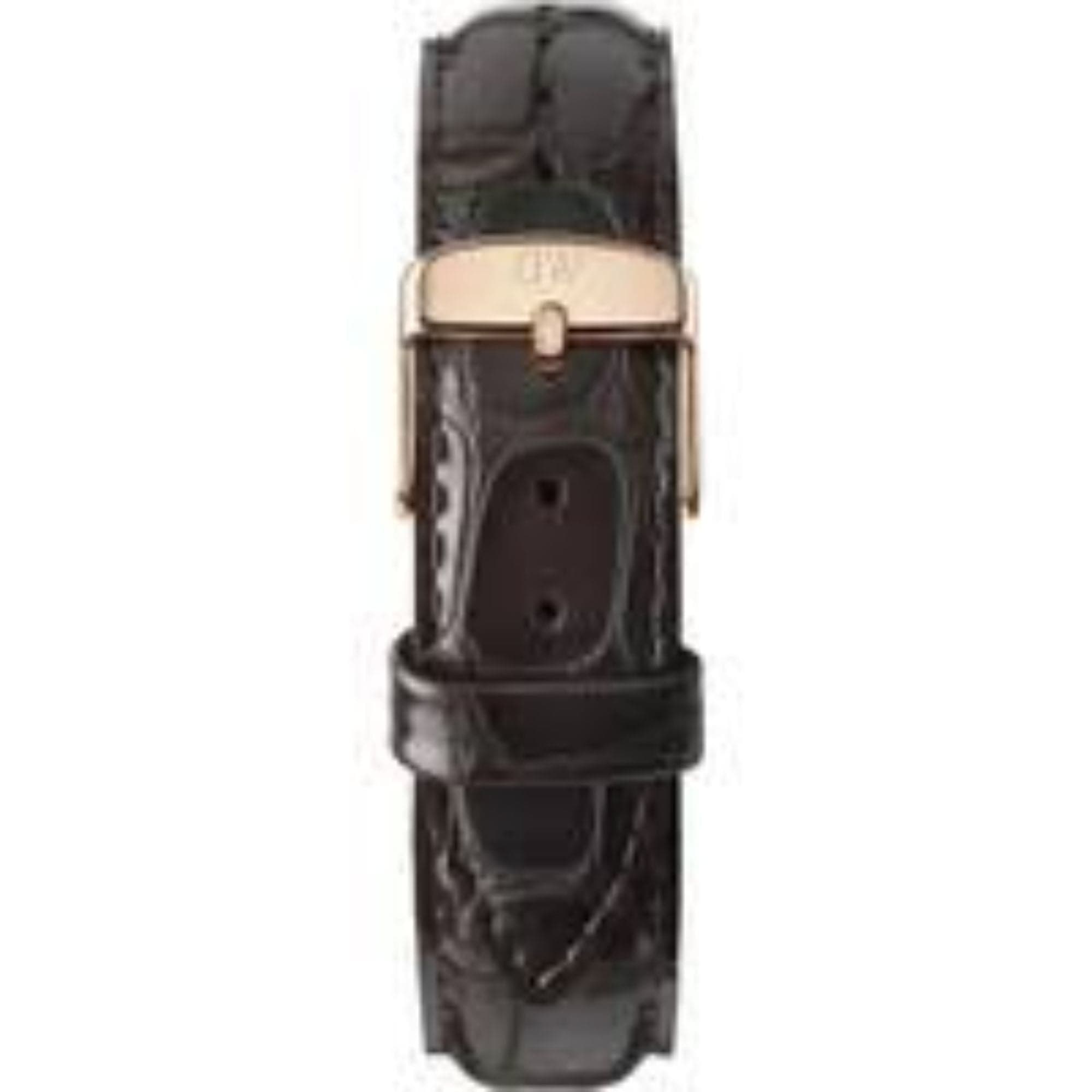 Daniel Wellington Dapper York White Dial Brown Leather Strap Watch For Women - DW00100093