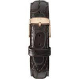 Daniel Wellington Dapper York White Dial Brown Leather Strap Watch For Women - DW00100093