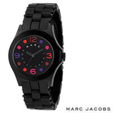 Marc Jacobs Pelly Black Dial Black Silicone Strap Watch for Women - MBM2543