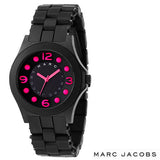 Marc Jacobs Pelly Black Dial Black Silicone Strap Watch for Women - MBM2508