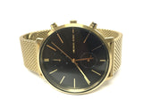 Michael Kors Jaryn Black Dial Gold Steel Strap Watch for Men - MK8503
