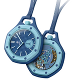 Swatch Royal Pop Blue Dial Blue Leather Strap Watch for Men - Lan Ba