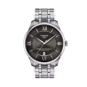 Tissot Chemin Des Tourelles Powermatic 80 Grey Dial Silver Steel Strap Watch for Men - T139.407.11.068.00