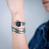 Just Cavalli Romina Black Dial Silver Steel Strap Watch for Women - JC1L395M0015