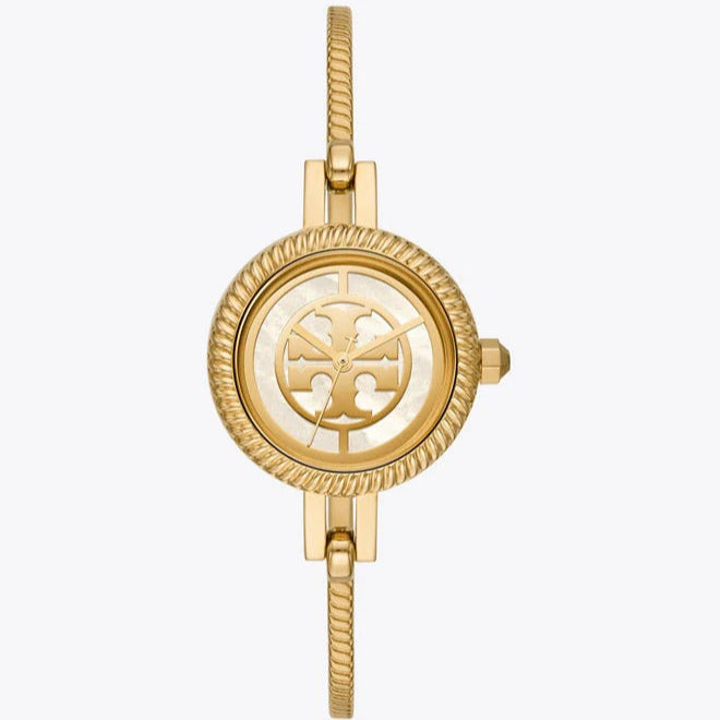 Tory Burch Riva Gold Dial Gold Steel Strap Watch for Women - TBW4029