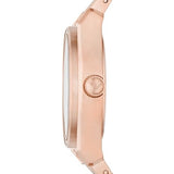 Emporio Armani Federica Analog Mother of Pearl Dial Rose Gold Steel Strap Watch for Women - AR11558