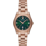 Emporio Armani Federica Analog Green Dial Rose Gold Steel Strap Watch for Women - AR11639