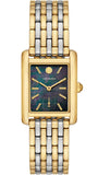 Tory Burch Eleanor Mother of Pearl Black Dial Two Tone Steel Strap Watch for Women - TBW1084