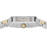 Emporio Armani Genni Crystals Silver Dial Two Tone Steel Strap Watch for Women - AR11704