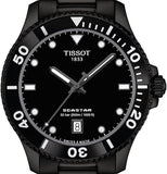 Tissot Seastar 1000 Quartz Black Dial Black Steel Strap Watch for Men - T120.410.33.051.00