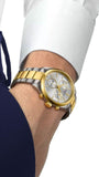 Tissot PR 100 Chronograph Silver Dial Two Tone Steel Strap Watch for Men - T150.417.22.031.00