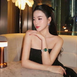 Versace Daphnis Quartz Green Dial Two Tone Steel Strap Watch for Women - VEOCA0424