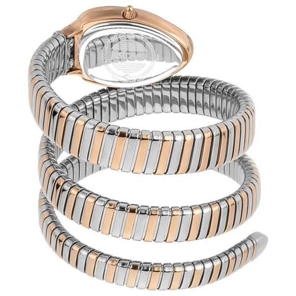 Just Cavalli Glam Evo 4 Blue Dial Two Tone Steel Strap Watch for Women - JC1L209M0085