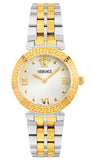 Versace Daphnis White Dial Two Tone Steel Strap Watch for Women - VEOCA0324