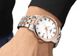 Tissot T Classic Dream Quartz White Dial Two Tone Steel Strap Watch for Men - T129.410.22.013.00