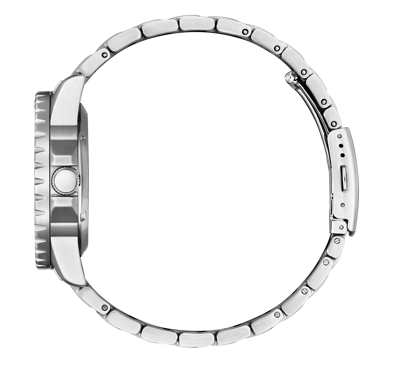 Citizen Mechanical Automatic Orange Dial Silver Steel Strap Watch for Men - NJ0128-80X