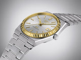 Tissot PRX Powermatic 80 Gold Automatic Silver Dial Silver Steel Strap Watch for Men - T931.407.41.031.01