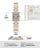 Emporio Armani Genni Crystals Silver Dial Two Tone Steel Strap Watch for Women - AR11704