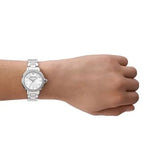 Emporio Armani Mia Mother of Pearl Dial Silver Steel Strap Watch for Women - AR11596