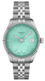 Tissot Ballade Quartz Green Dial Silver Steel Strap Watch for Women - T156.210.11.091.00