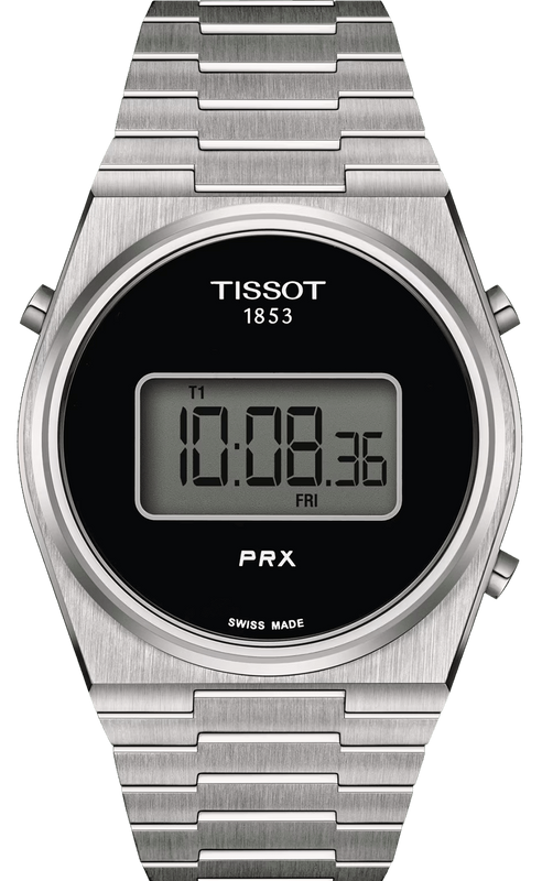 Tissot Digital Quartz Black Dial Silver Steel Strap Watch for Men - T137.463.11.050.00
