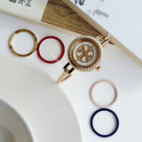 Tory Burch Riva Gold Dial Gold Steel Strap Watch for Women - TBW4029