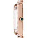 Emporio Armani Genni Green Dial Rose Gold Steel Strap Watch for Women - AR11641