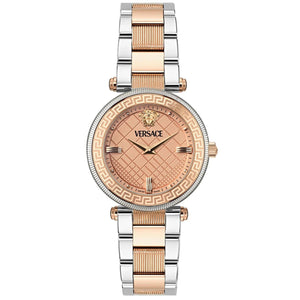 Versace Reve Analog Rose Gold Dial Two Tone Steel Strap Watch for Women - VE8B00424
