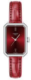 Tissot SRV Red Dial Red Leather Strap Watch for Women - T160.110.16.423.00