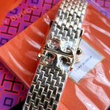 Tory Burch Eleanor Mother of Pearl Pink Dial Gold Steel Strap Watch for Women - TBW1077