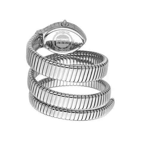 Just Cavalli Classico Lungo Blue Dial Silver Steel Strap Watch for Women - JC1L248M0015