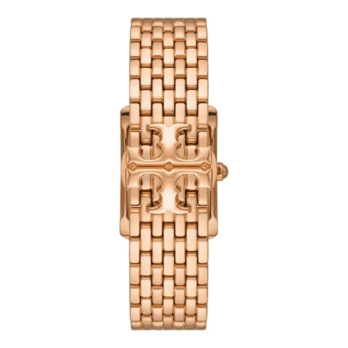 Tory Burch Eleanor Mother of Pearl White Dial Rose Gold Steel Strap Watch for Women - TBW1079