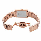 Emporio Armani Genni Green Dial Rose Gold Steel Strap Watch for Women - AR11641