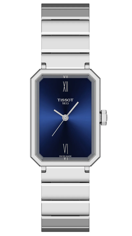 Tissot SRV Blue Dial Silver Steel Strap Watch for Women - T160.110.11.043.00