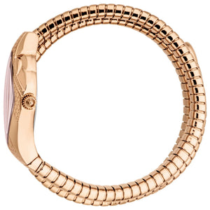Just Cavalli Cristallo Pink Dial Rose Gold Steel Strap Watch for Women - JC1L307M0045