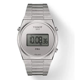Tissot Digital Quartz Silver Dial Silver Steel Strap Watch for Men - T137.463.11.030.00