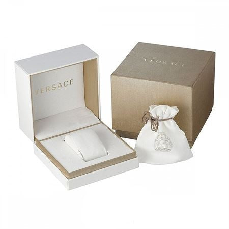 Versace Daphnis Analog Green Dial Two Tone Steel Strap Watch for Women - VEOCA0224