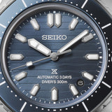Seiko Prospex Polygonal Divers Automatic Blue Dial Silver Steel Strap Watch for Men - SPB483J1