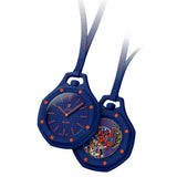 Swatch x AP Royal Pop Blue Dial Blue Leather Lanyard Watch for Men - Orenji Hachi