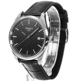 Tissot PR 100 Black Dial Black Leather Strap Watch for Men - T150.410.16.051.00