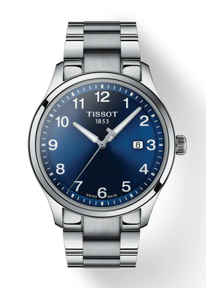 Tissot T-Sport Gent XL Blue Dial Silver Steel Strap Watch for Men - T116.410.11.047.00