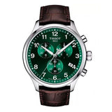 Tissot Chrono XL Classic Green Dial Brown Leather Strap Watch for Men - T116.617.16.092.00