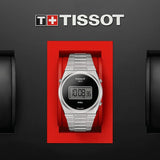 Tissot Digital Quartz Black Dial Silver Steel Strap Watch for Men - T137.463.11.050.00