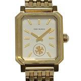 Tory Burch Robinson White Dial Gold Steel Strap Watch for Women - TBW1500
