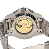 Citizen Mechanical Automatic Orange Dial Silver Steel Strap Watch for Men - NJ0128-80X