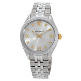 Versace Hellenyium Quartz Silver Dial Silver Steel Strap Watch for Women - VE2S00322